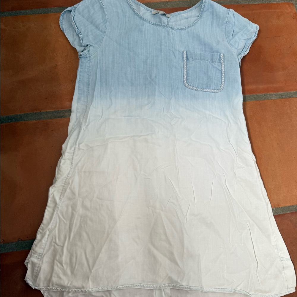 Blue and White Ombre Dress